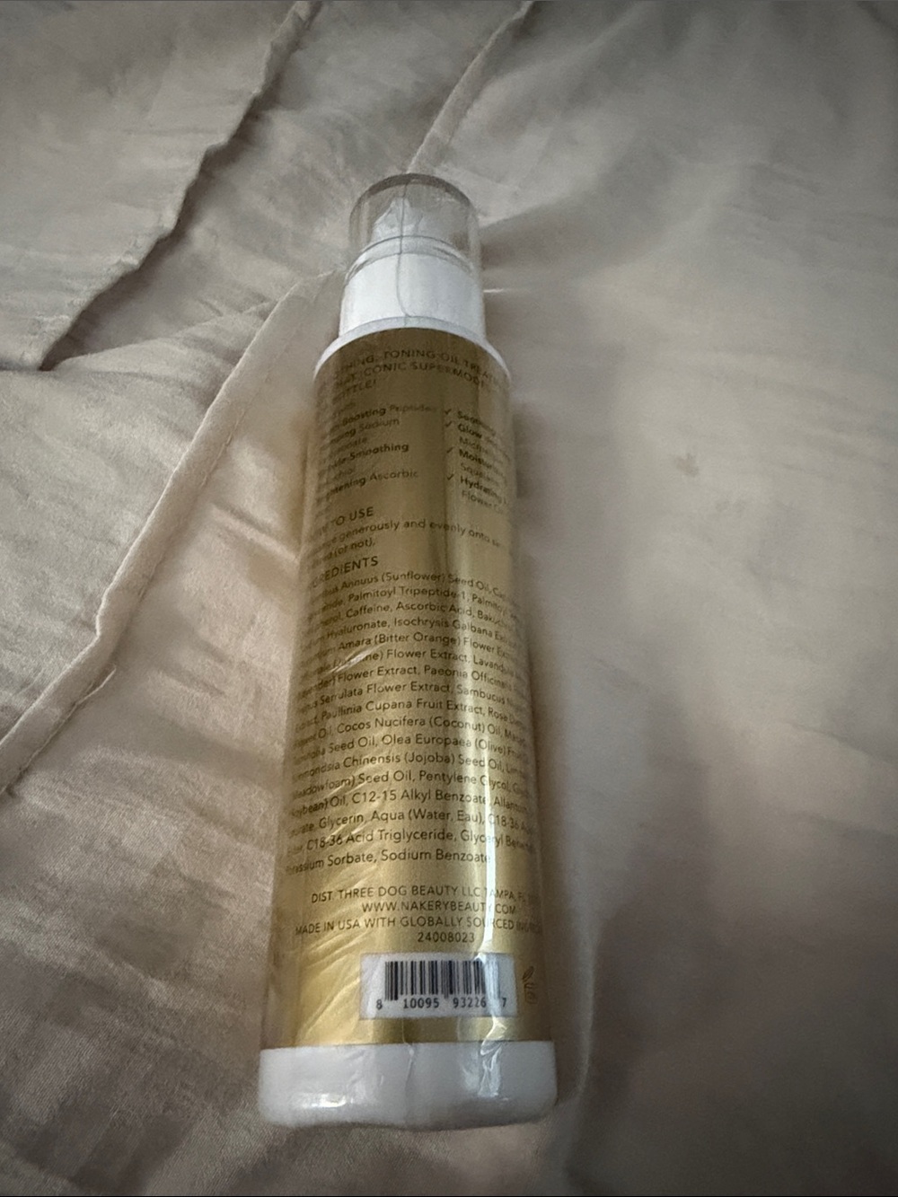 NAkery Beauty Gold Liquid Silk Shaping Oil — Hydrating Face & Body Oil - Picture 2 of 2